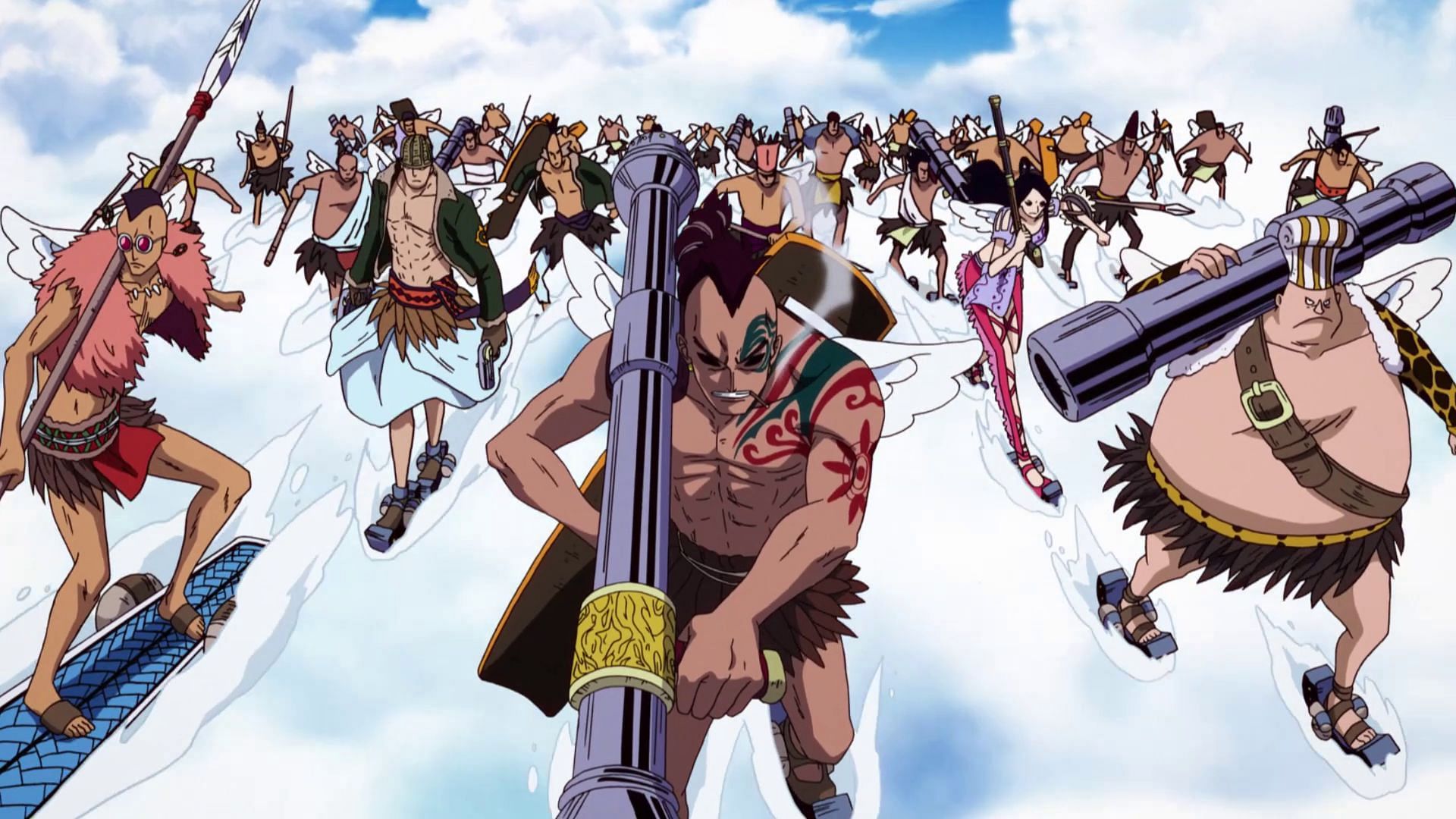 The Shandians as shown in the series (Image via Toei Animation)